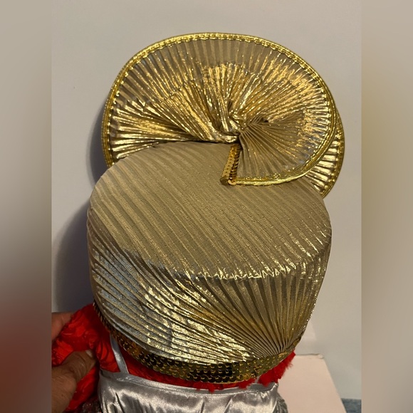 Mr Hi’s Vintage Elegant  Metallic Gold Women's Hat - Picture 3 of 11